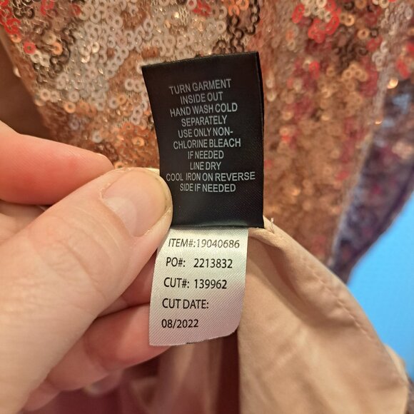 Torrid Rose Gold Sequin Cardigan - Picture 12 of 12